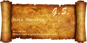 Guti Sarolta névjegykártya