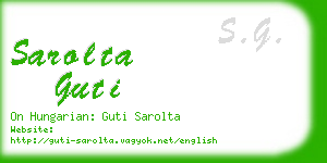 sarolta guti business card